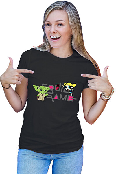 OEM Tricou dama Squid Game Bubble Yoda Master