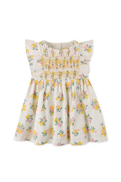 Gingersnaps Girls' Butterfly Print Lemon Dress