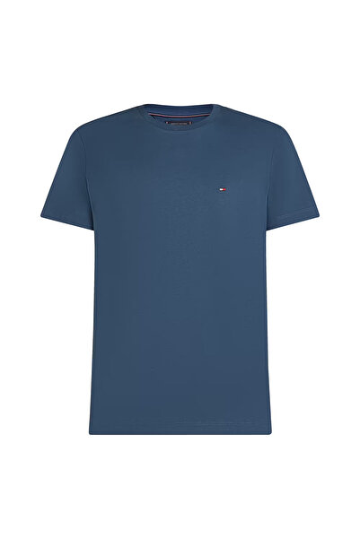 Tommy Hilfiger Erkek Essential Seasonal Regular Fit Solid T-Shirt - Lacivert