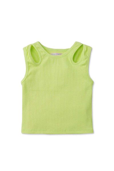 Gingersnaps Girls' Solid Tank Top with Two Openings