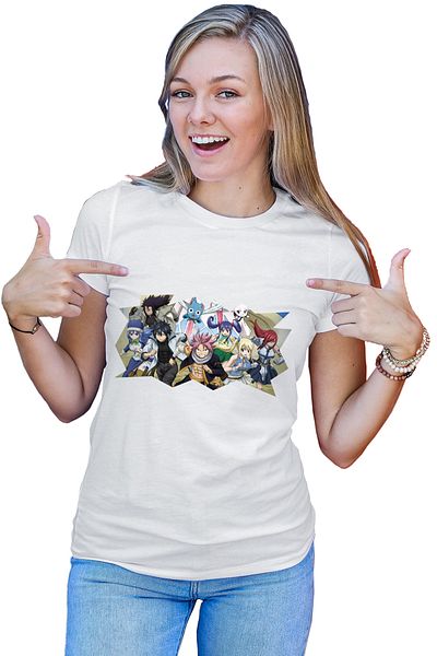 OEM Tricou dama Fairy Tail Fantasy Anime Manga Natsu Dragneel
