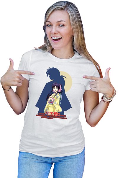 OEM Tricou dama Rurouni Kenshin Kaori Anime Kage Moon
