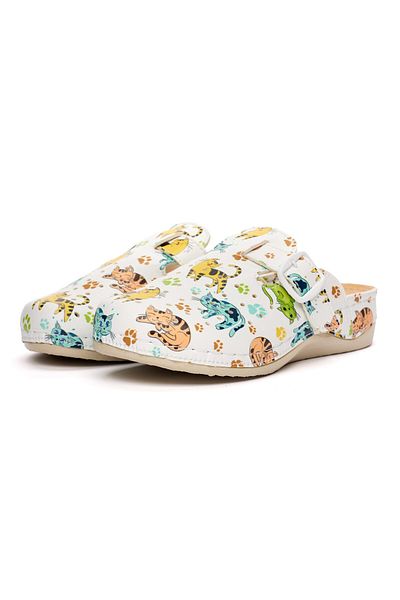 Tellus Women's medical clogs 25-19, Kittens - 39