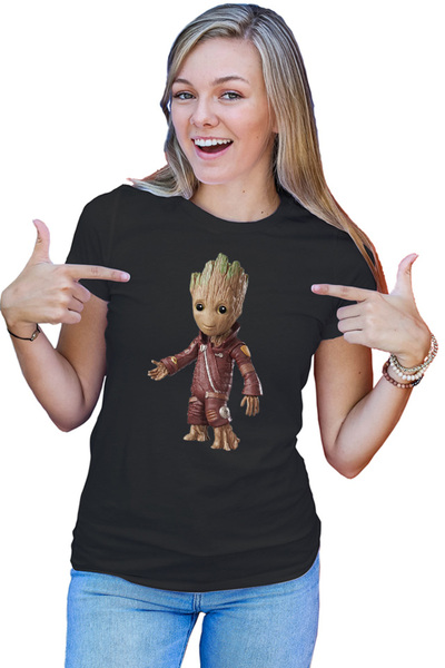 OEM Tricou dama Baby Groot Small Plant Marvel Universe Superheroes