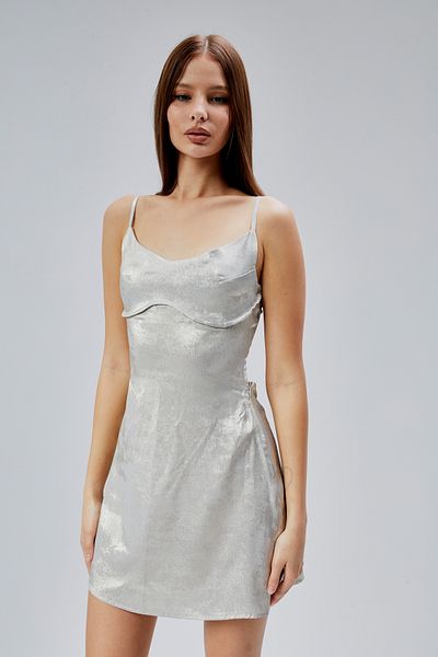 Nineteen Brand Velora - Satin Back Low Cut Mini Dress