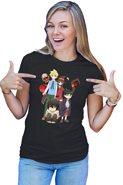 OEM Tricou dama Muhyo Roji Taro AOT Collosal Titan Konosuba Megumi Death Note