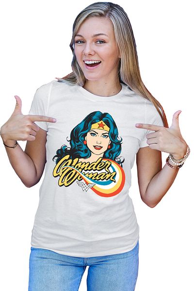 OEM Tricou dama Wonder Woman Retro Comics Star Beautiful Power