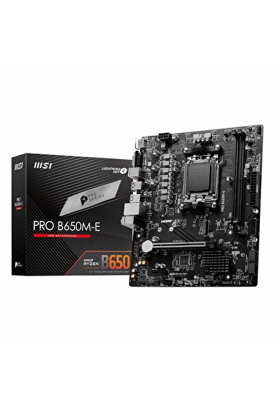 MSI Pro B650M-E DDR5 (6800MHz)OC M.2 VGA/HDMI PCIe 4.0 AM5 mATX Anakart