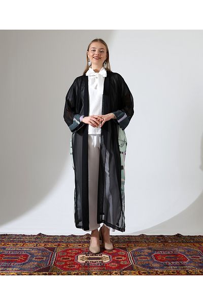 Fi'l Arz Fashion Long Chiffon Abaya