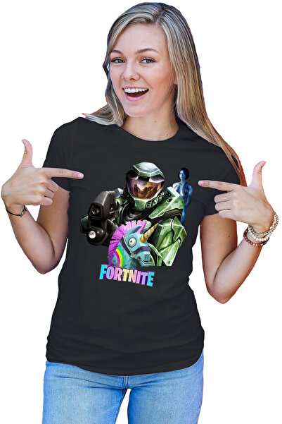 OEM Tricou dama Halo Chief Cortana Fortnite Lama Battle