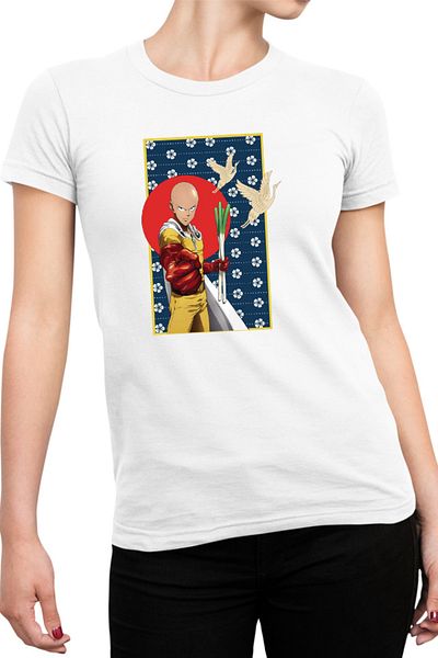 OEM Tricou dama One-Punch Man Japanese Pattern Flag Bird