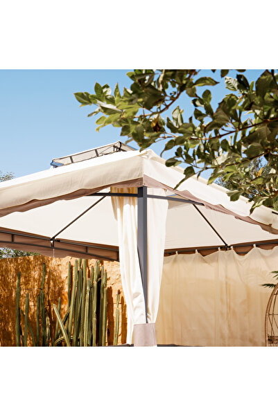 Generic Double Topped Metal Gazebo - 3*4 m