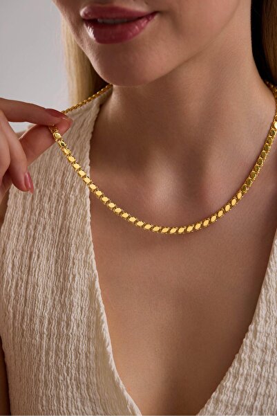 Tufanlar Kuyumculuk 14 Ayar Pullu Altın Zincir Kolye (4.90 mm)