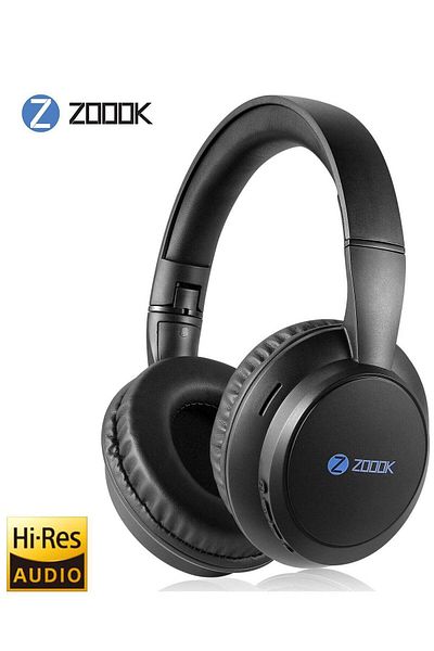 ZBH سماعات رأس لاسلكية Zoook ENIGMA مزودة بتقنية البلوتوث 5.0 مع ميكروفون وخاصية إلغاء الضوضاء النشطة الهجينة