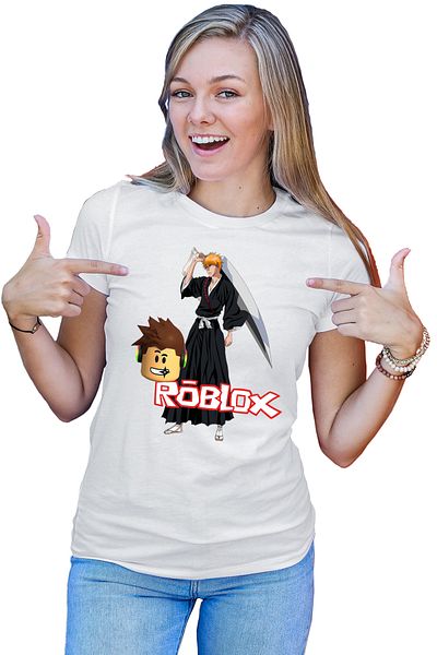 OEM Tricou dama Bleach Ichigo Roblox Samurai Studio Home
