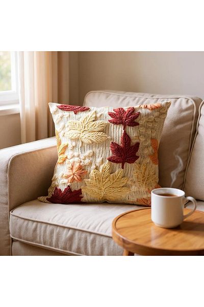 GMhome Autumn Themed Digital Printed Throw Pillow Case 43X43 cm – Decorative Pillow Case