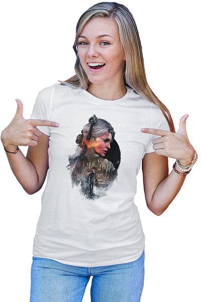 OEM Tricou dama The Witcher Wild Hunt Monster Slayer Steam