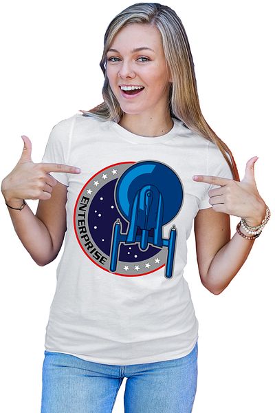 OEM Tricou dama Star Trek Starship Enterprise Picard Captain