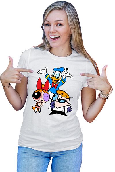 OEM Tricou dama The Powerpuff Girls Donald Dexter Genius Science