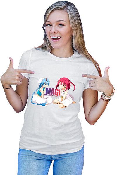 OEM Tricou dama Magi The Labyrinth of Magic Alladin Morgiana Sitting