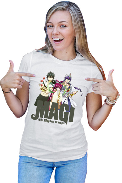 OEM Tricou dama Magi The Labyrinth of Magic Kougyoku Queen Judar Sinbad Trio