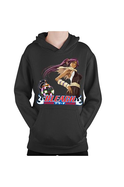OEM Bleach Yoruichi Shihouin Fortnite Magenta Bomb Kids Hoodie