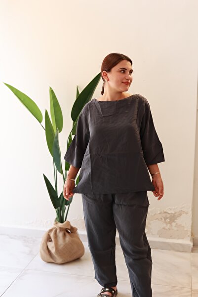 Butik Keten pantolon takım
