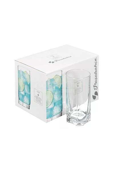 Paşabahçe Pasabahce 6-piece plain Luna shop set