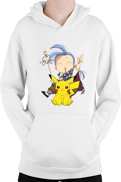 OEM Hanorac copii Fushigi Yuugi Chichiri Chibi Pokemon Pikachu Monk