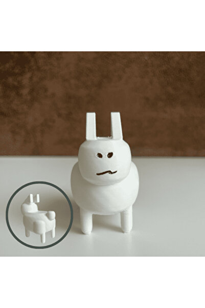 Lulu's Prints Forsaken Gubby figurine, Roblox, white, plastic, 3D printed, 70x45x72 mm