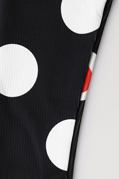 e-çocuk Heart Patterned Ribbed Leggings - 8001Sb