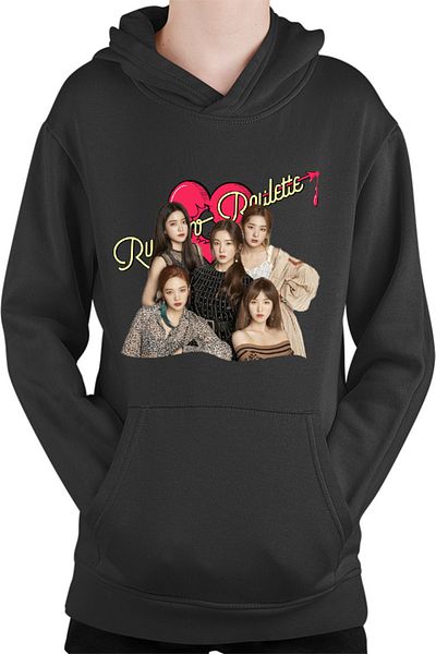 OEM Red Velvet Russian Roulette Heart Album New Hit Kids Hoodie