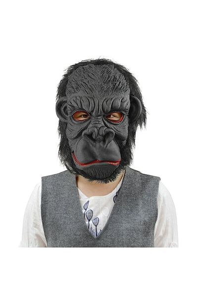 CONAHOME Latex Gorilla Mask Monkey Mask Meat Mask Orangutan Black Haired No 3