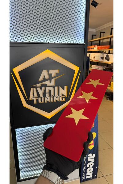 at aydın tuning 3D JELATİN KORUMALI PLEKSİ DEKOR PLAKA CUMHURBAŞKANLIĞI MODEL