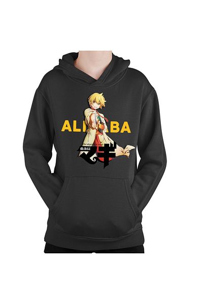 OEM Children's hoodie Magi The Labyrinth of Magic Alibaba Fight Pose