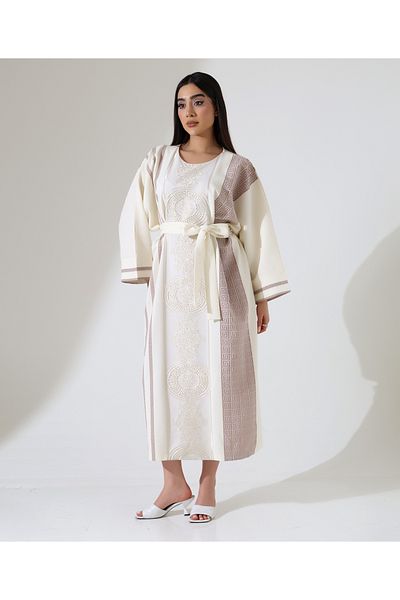 Fi'l Arz Fashion Tie Waist Long Dress