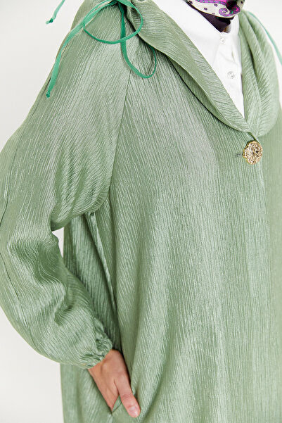 Setrms Düğmeli Jakarlı Kap