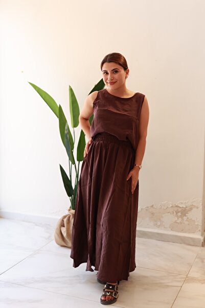 Butik Etekli keten takım