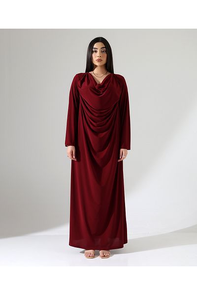 Fi'l Arz Fashion Degaje Collar Long Evening Dress