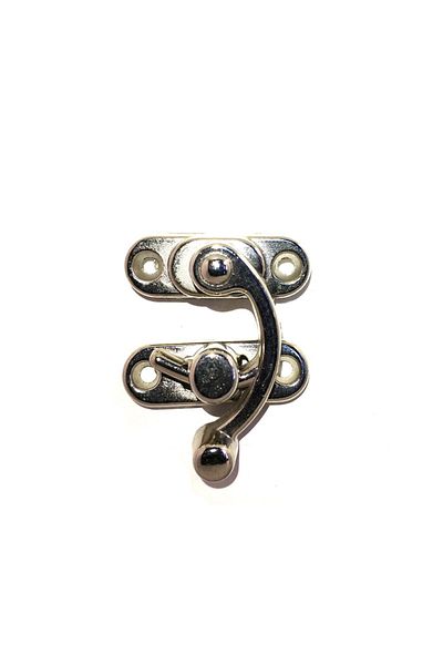 CONAHOME Hooked Bow Eye, Wooden Box Clip - Large, Nickel, 100 Pieces