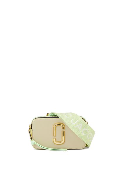 Marc Jabobs The Snapshot Green Beige Women's Leather Bag