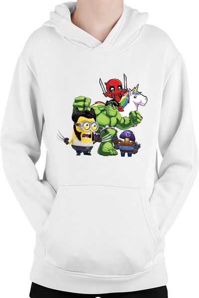 OEM Hanorac copii Wolverine Minions Hulk Brawl Stars Deadpool