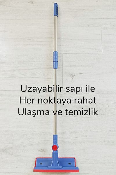 NEZADE STORE Multi-Purpose Glass Cleaning Brush - Silicone Tip Squeegee - Dust Collector with Rotating Head