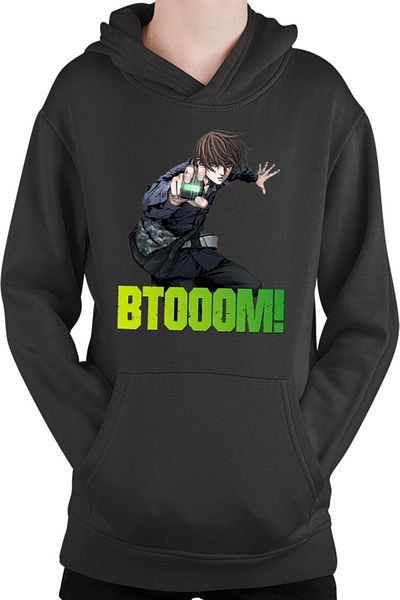 OEM Kids Hoodie Btooom! Sakamoto Ryouta Student Trick Anime Action Gore