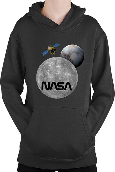 OEM NASA Moon Pluto Space Ship Kids Sweatshirt