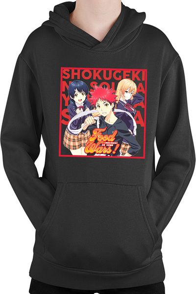 OEM Hanorac copii Food Wars Souma Megumi Erica Trio Anime Cook