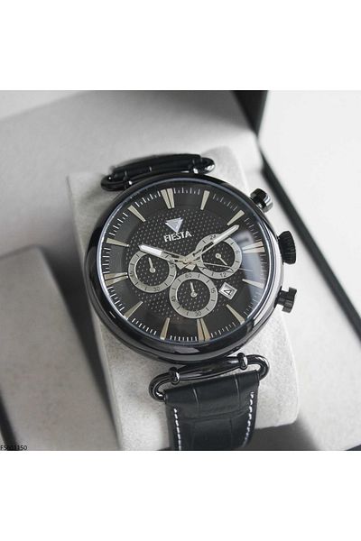 Fiesta Fs601150 Men's Wrist Watch with Leather Band