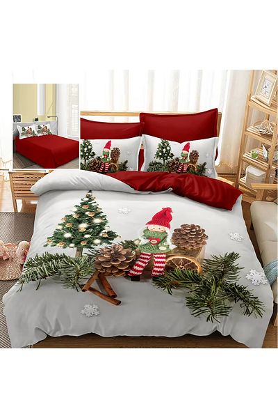 Pucioasa Finet 3D Bed Linen 6 Pieces Christmas F-Xmas76