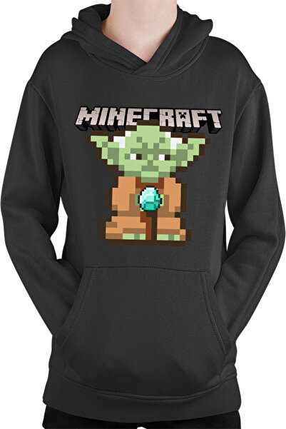OEM Hanorac copii Baby Yoda Minecraft Pixel Art Cute