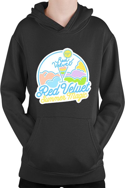 OEM Red Velvet K-Pop Logo Summer Magic Vibe Colorful Kids Hoodie